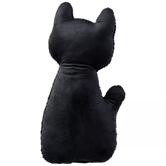 🖤 Skeleton Cat Shaped Decorative Pillow NEW - Picture 2 of 5